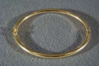 WOW ANTIQUE GOLD FILLED CLASSIC SMOOTH BANGLE BRACELET  