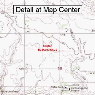  USGS Topographic Quadrangle Map   Canton, South Dakota 