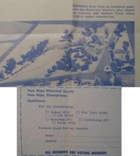 New Hope Historical Society Poster 1959 New Hope PA  