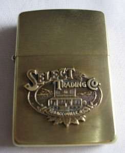 Zippo Lighter SELECT Trading Co, RJ Reynolds, Brass  