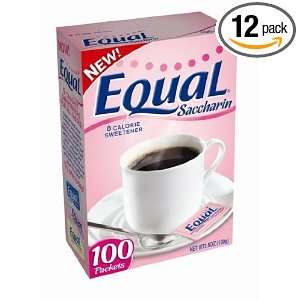 Equal Pink Packets, 100 Count (Pack of 12)  Grocery 