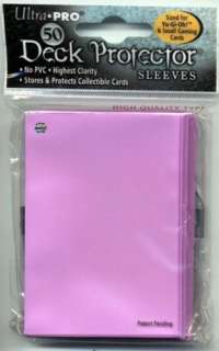 50 Sunset Pink Yugioh Size Card Sleeves Deck Protectors  