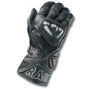  Racer Start Leather Gloves   Medium/Black Automotive