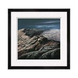 Mountain Nix Olympica On Mars Embaces Vast Caldera Framed Giclee Print