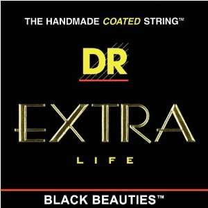  DR Strings Electric Guitar Strings, Black Beauties   Extra Life 