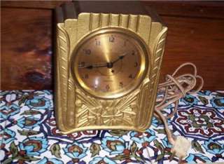 Vintage SANGAMO Art Deco Electric Clock Working!  