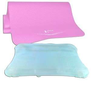 Kit for Nintendo Wii Fit w/Yoga Mat & Silicone Cover (Pink)   Workout 