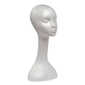   of 1 Giell Styrofoam Foam Mannequin Long Neck Wig Head Display: Beauty