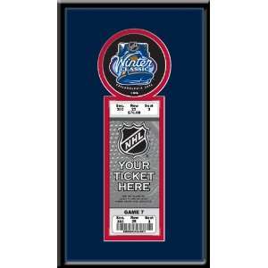  NHL 2012 Winter Classic Single Ticket Frame Sports 
