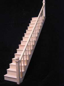 Staircase Stairs right dollhouse assembled wooden 0041  