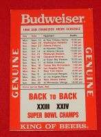 1990 San Francisco 49ers Back to Back Super Bowl Champ Magnet Football 