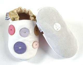 LEATHER BABY GIRLS BUTTON SHOES 0 6 6 12 12 18 18 24 M  