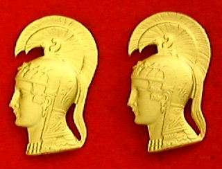 ORIGINAL PAIR of WOMENS ARMY CORPS WAC OFFICER INSIGNIA  