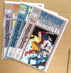 MARVEL COMICS WOLVERINE AND THE PUNISHER FULL SET 1 3  