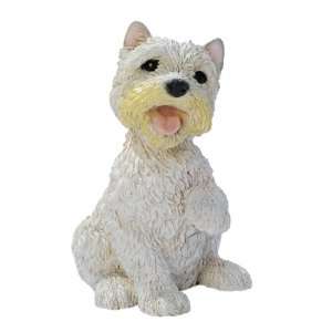  White Terrier Puppy Dog Statue Sculpture Figurine: Home 