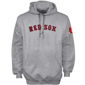   Boston Red Sox Ash Tackle Twill Hoody Sweatshirt: Sports & Outdoors