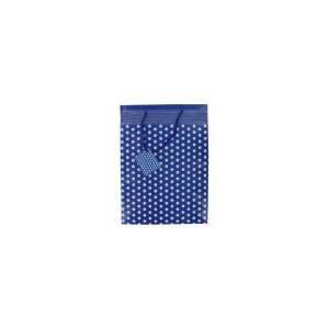  Blue polka dot gift bag (Wholesale in a pack of 24 