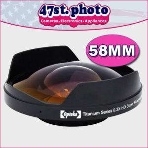 Opteka 0.3X 58mm Ultra Fisheye Video Death Lens 58 NEW  