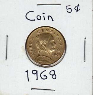   Centavos Coin 1968 More The 40 Years Old But Good Collector Condition