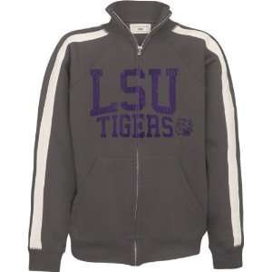  LSU Tigers Youth Charcoal Track Jacket: Sports & Outdoors