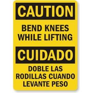 Caution: Bend Knees While Lifting, Cuidado Doble Las Rodillas Cuando 