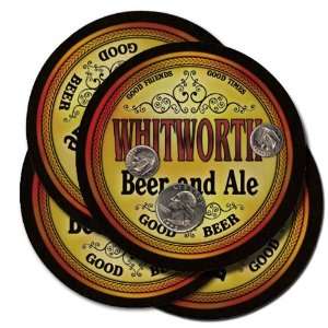  WHITWORTH Family Name Brand Beer & Ale Coasters 