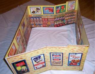 Vintage 1950s Acme Super Markets Play Store Playset Full Color Fun 