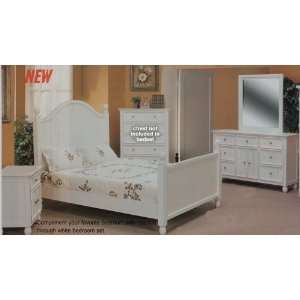  La Provence Girls White Cottage Full Size Bed Bedroom 