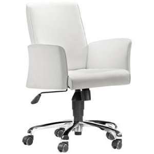  Zuo Metro White Office Chair: Home & Kitchen