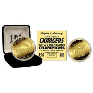  San Diego Chargers 2007 Afc West Division Champions 24Kt 