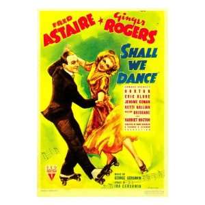 Shall We Dance?, Fred Astaire, Ginger Rogers on Midget Window Card 