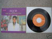 Elvis Presley 45rpm record & sleeve: The Wonder Of You  