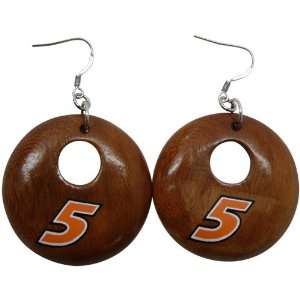   Dayna Pro Mark Martin Round Wooden Earrings