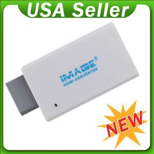 Wii to HDMI 480i/P 720P 1080P HD by Pass Converter TV  