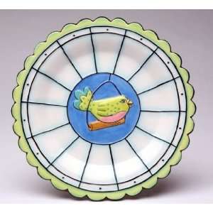   Whimsical Bird Dessert Plates, 7.5 inch diameter, by Appletree Design