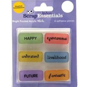    Scrap Essentials Bright Frosted Acrylic Words