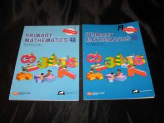 Singapore Primary Math 4A & 4B Textbooks US Edition ~ Homeschool 
