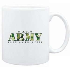  Mug White  US ARMY Russian Roulette / CAMOUFLAGE  Sports 
