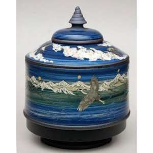   Cremation Urn Prayer Wheel: Peace of Wild Things: Patio, Lawn & Garden