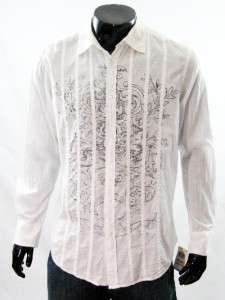 INC International Concepts Mens Bangagong White Button Down Shirt, M 