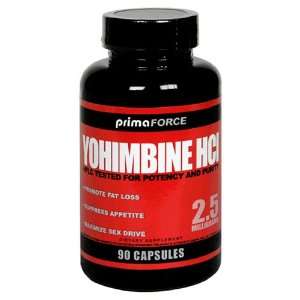  Primaforce Yohimbine HCl Capsules, 2.5 mg, 90 Count 