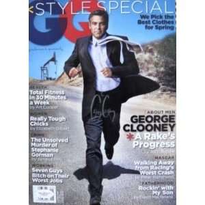 George Clooney Signed NO LABEL GQ Magazine JSA:  Sports 