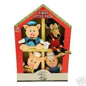  Disney Three Little Pigs Studio Collection Plush 