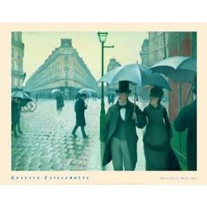Paris Street; Rainy Day by Gustave Caillebotte. Size 25.00 X 18.78 Art 