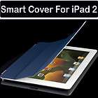 PU Skin Blue&Gray Smart Cover Case for iPad2 Apple ipad 2 NEW Hot