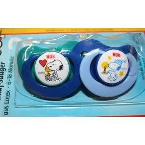    RARE! Peanuts Baby Snoopy Nuk Set of 2 Pacifiers, Pacifier: Baby