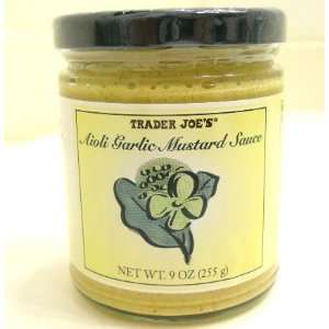 Trader Joes Aioli Garlic Mustard Sauce Grocery & Gourmet Food