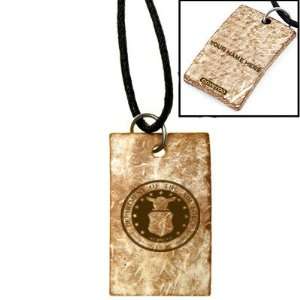  Military Channel Air Force Genuine Coconut Pendant 