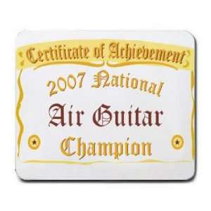  National Air Guitar Champion Mousepad