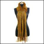 Angora Rabbit Fur Knit Neck Wrap Boa Scarf Shawl  